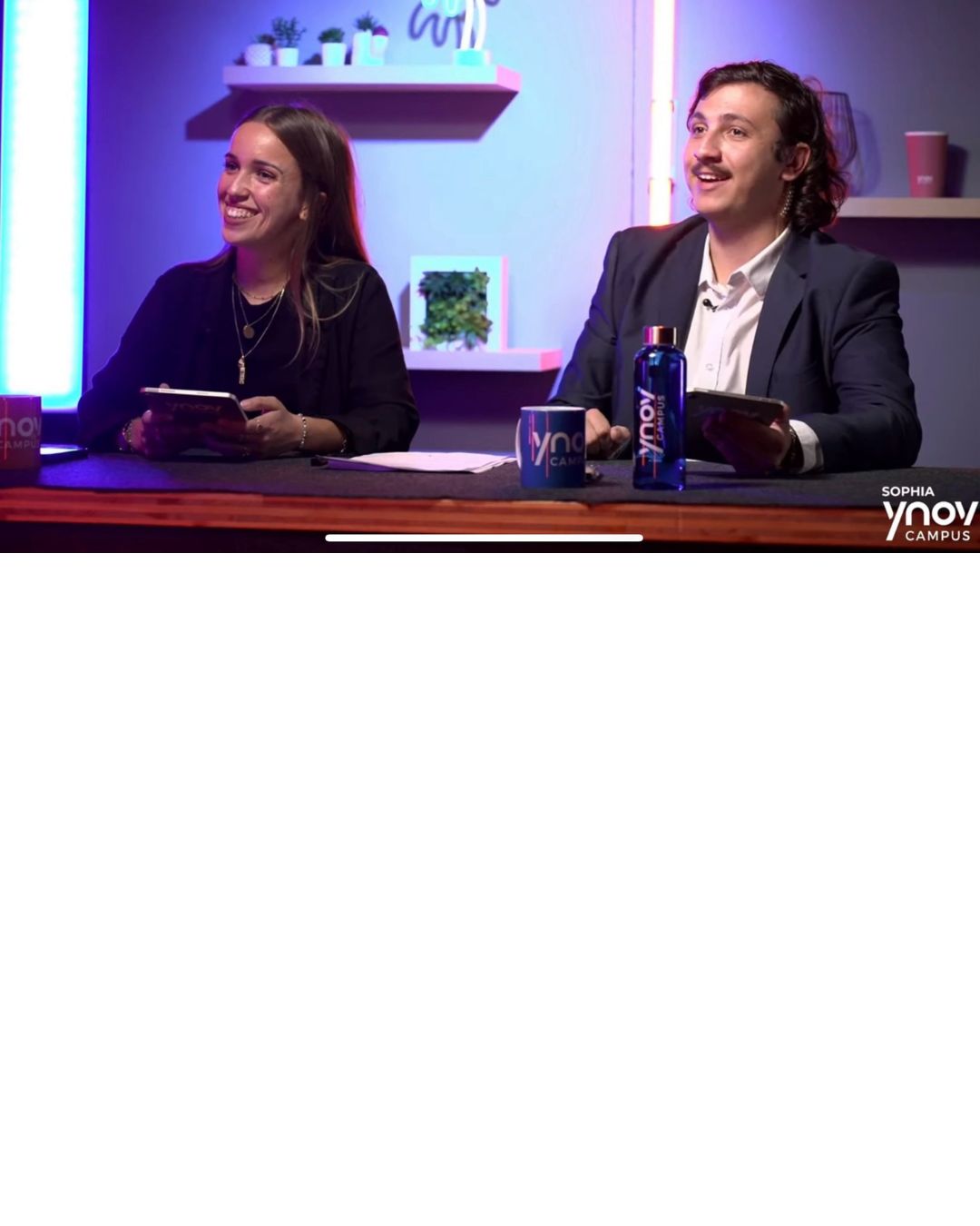 Animation du Live Stream Portes Ouvertes Sophia Ynov Campus par DGcommunity - Damien Guiral